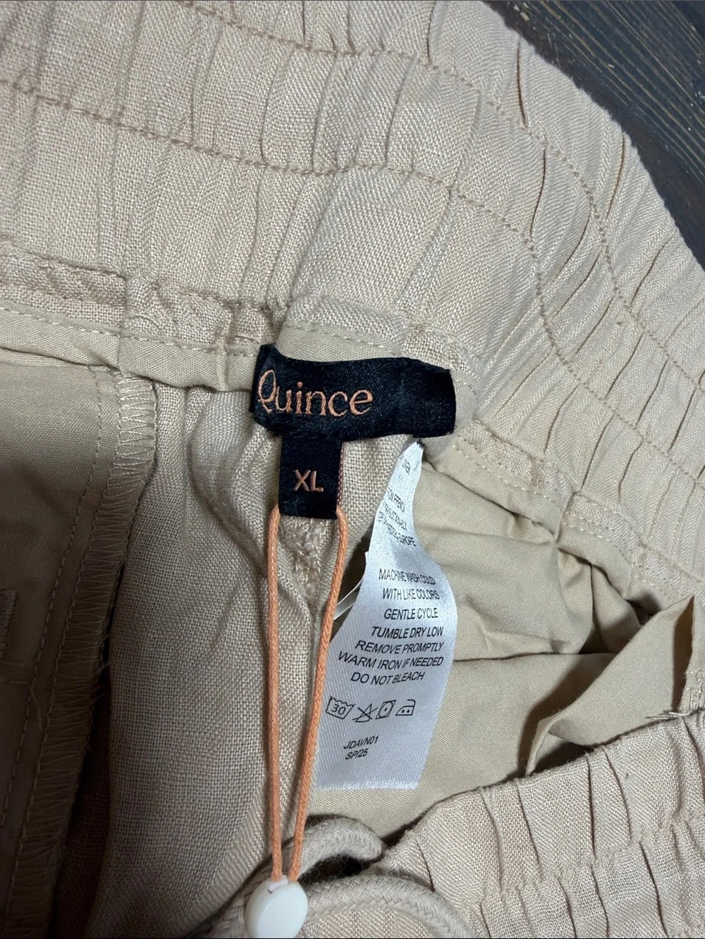 100% European Linen Wide Leg Pants - XL - Picture 10 of 12